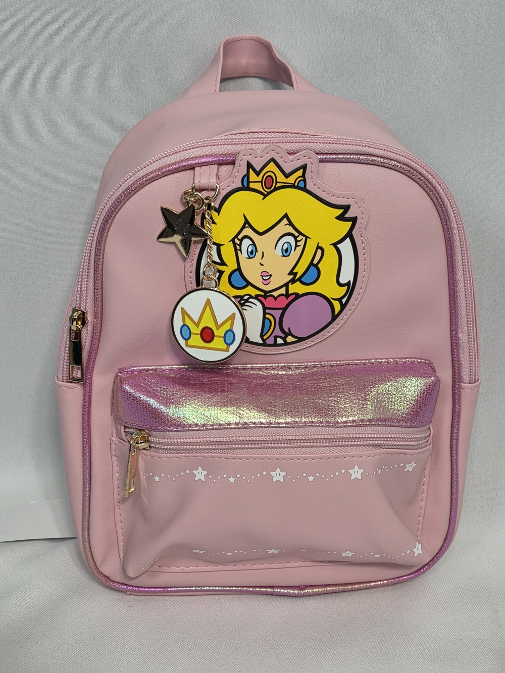 Nintendo Super Mario Princess Peach Women's 11" Mini Backpack Pink